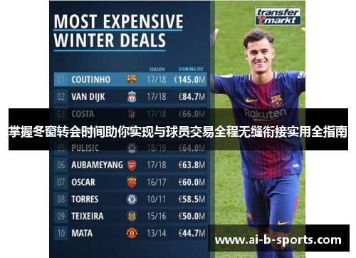 掌握冬窗转会时间助你实现与球员交易全程无缝衔接实用全指南
